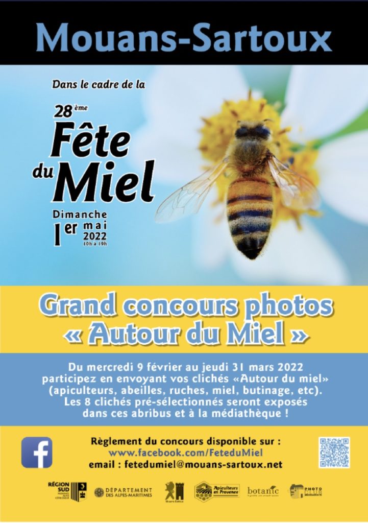 Lancement du concours photo de la 28ème Fête du Miel de Mouans-Sartoux