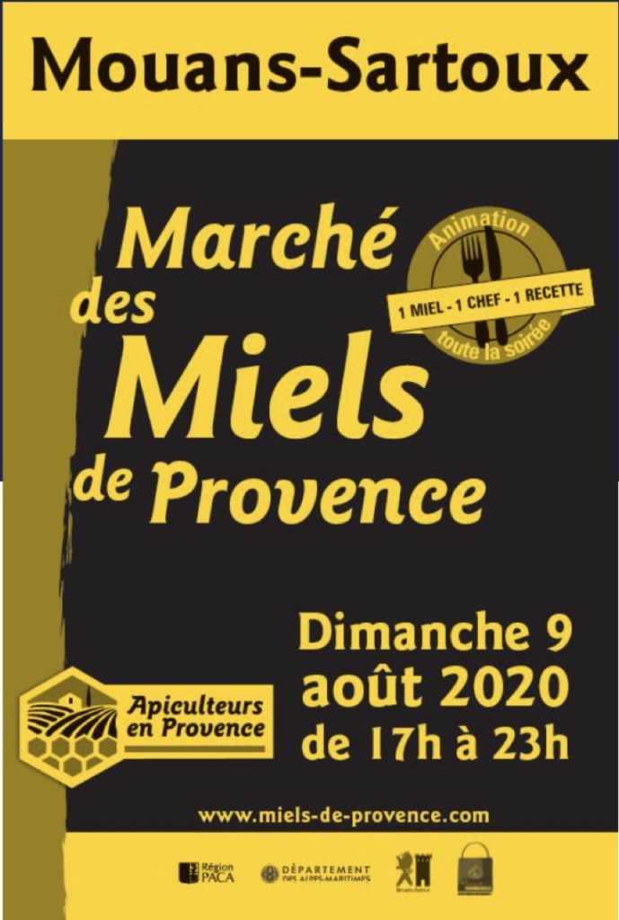 Le marché des miels de Provence
